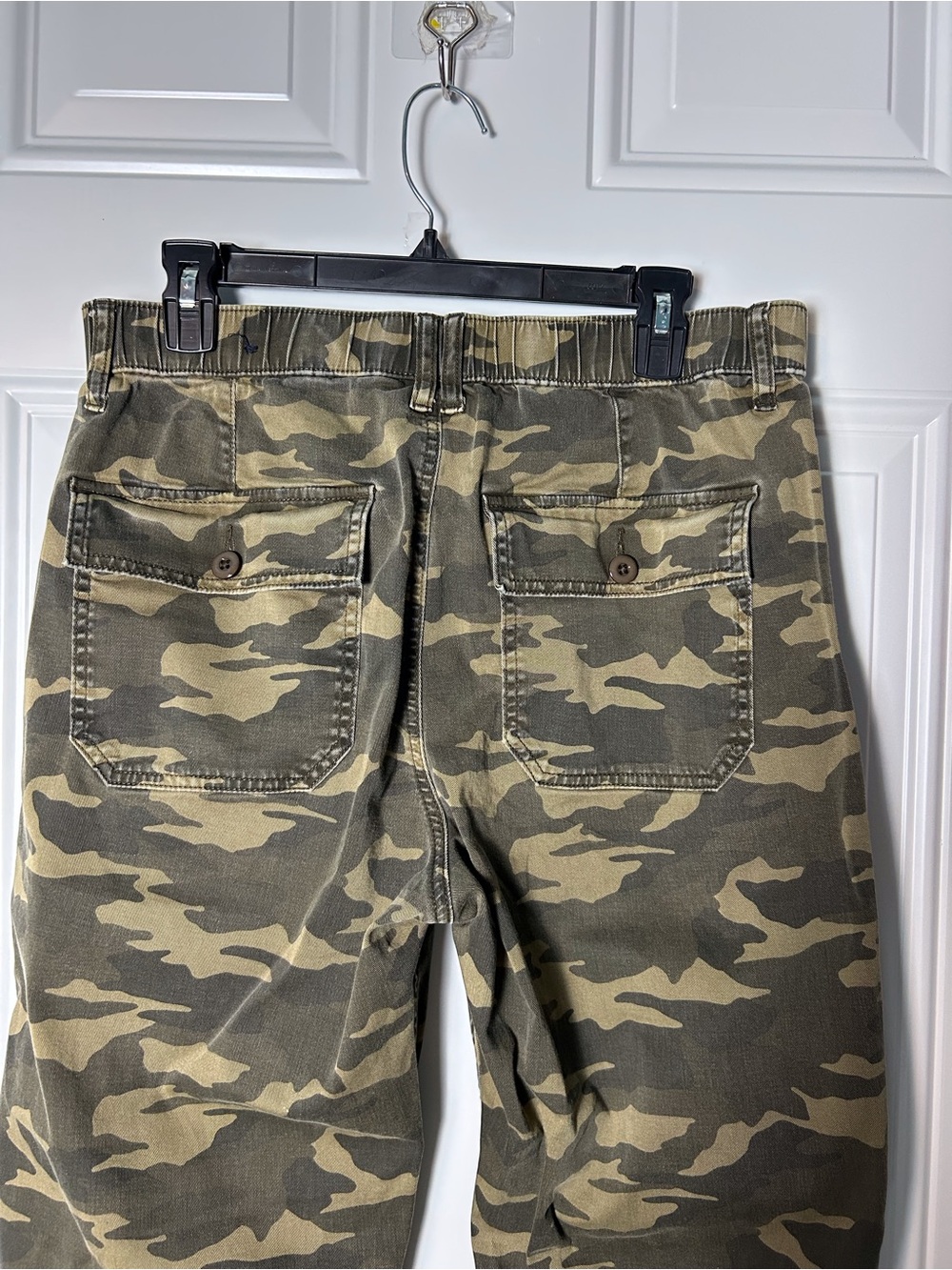 American Eagle Outfitters Ex Boyfriend Pant Camo Cargo Pants Olive Women’s Med - Picture 4 of 8